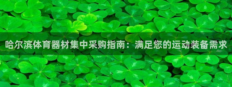 富联娱乐服务站：哈尔滨体育器材集中采购指南：满足您的