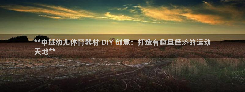 富联展示中心：**中班幼儿体育器材 DIY 创意：打