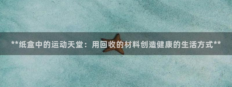 富联娱乐总代：**纸盒中的运动天堂：用回收的材料创造