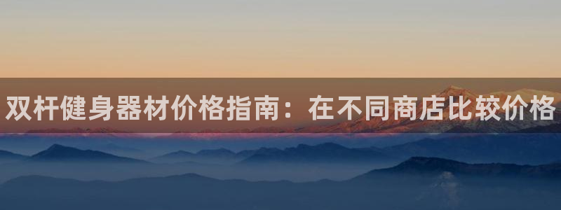 富联平台开户条件：双杆健身器材价格指南：在不同商店比