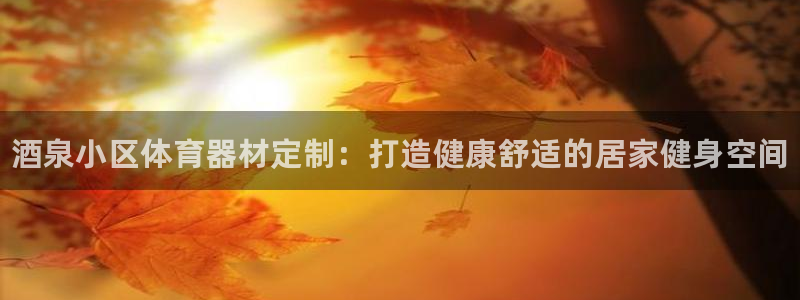 富联平台乙6.7.5.1.3.8：酒泉小区体育器材定